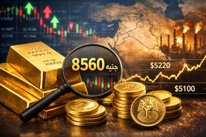 استقرار سعر الذهب عيار 24 في مصر اليوم عند 8560 جنيهًا وسط ترقب الأسواق العالمية استقرار سعر الذهب عيار 24 في مصر اليوم عند 8560 جنيهًا وسط ترقب الأسواق العالمية